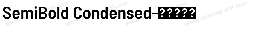 SemiBold Condensed字体转换